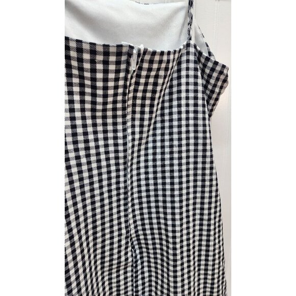 Altar'd State Black and White Gingham  Dress with Spaghetti Straps Size Medium - Picture 5 of 14